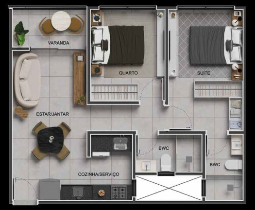 Imagem Apartamento com 2 Quartos à Venda, 56 m² em Manaíra - João Pessoa