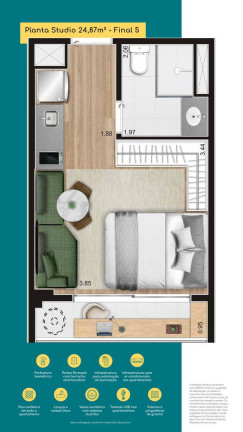 Imagem Apartamento com 1 Quarto à Venda, 32 m² em Pinheiros - São Paulo Imagem Apartamento com 1 Quarto à Venda, 32 m² em Pinheiros - São Paulo