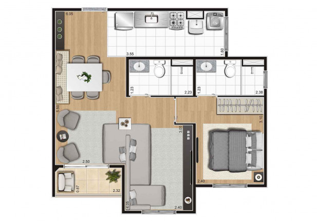 Imagem Apartamento com 2 Quartos à Venda, 49 m² em Sítio Da Figueira - São Paulo Imagem Apartamento com 2 Quartos à Venda, 49 m² em Sítio Da Figueira - São Paulo