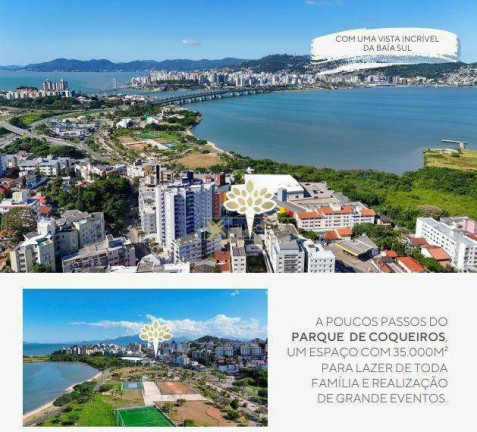 Imagem Apartamento com 1 Quarto à Venda, 44 m² em Coqueiros - Florianópolis