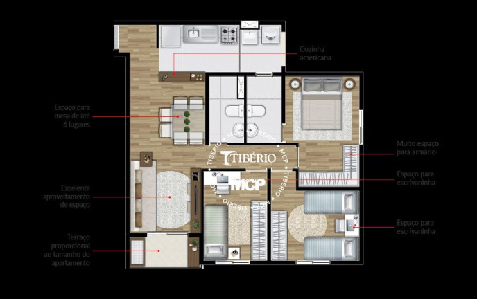 Imagem Apartamento com 2 Quartos à Venda, 47 m² em Centro - Diadema