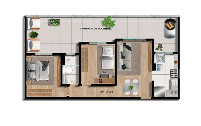 Imagem Apartamento com 2 Quartos à Venda, 49 m² em Gameleira - Belo Horizonte