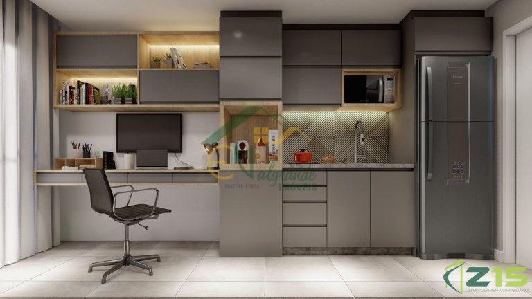Imagem Imóvel com 1 Quarto à Venda, 19 m² em Cajuru - Curitiba Imagem Imóvel com 1 Quarto à Venda, 19 m² em Cajuru - Curitiba