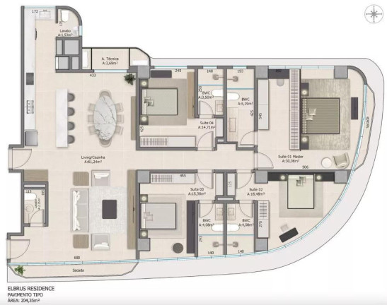 Imagem Apartamento com 5 Quartos à Venda, 563 m² em Centro - Balneário Camboriú Imagem Apartamento com 5 Quartos à Venda, 563 m² em Centro - Balneário Camboriú