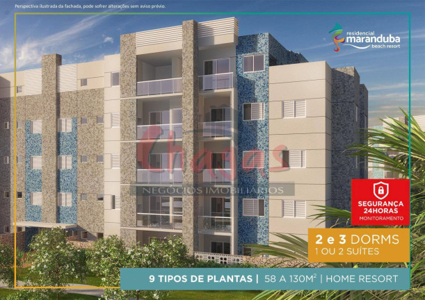Imagem Apartamento à Venda, 58 m² em Sapé - Ubatuba Imagem Apartamento à Venda, 58 m² em Sapé - Ubatuba