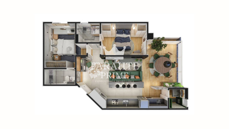 Imagem Apartamento com 2 Quartos à Venda, 55 m² em Campo Grande - Santos Imagem Apartamento com 2 Quartos à Venda, 55 m² em Campo Grande - Santos