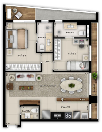 Imagem Imóvel com 1 Quarto à Venda, 49 m² em Setor Marista - Goiânia