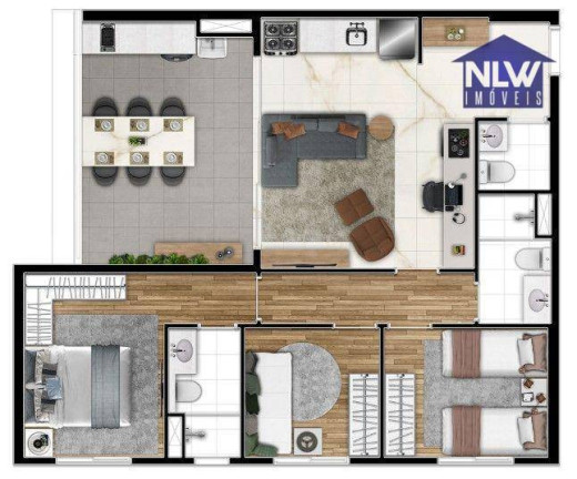 Imagem Apartamento com 3 Quartos à Venda, 74 m² em Barra Funda - São Paulo