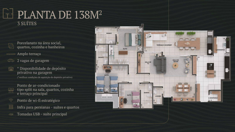 Imagem Apartamento com 3 Quartos à Venda, 114 m² em Ribeirão Do Lipa - Cuiabá Imagem Apartamento com 3 Quartos à Venda, 114 m² em Ribeirão Do Lipa - Cuiabá