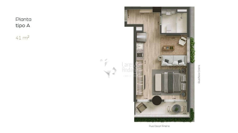 Imagem Studio com 1 Quarto à Venda, 39 m² em Cerqueira César - São Paulo