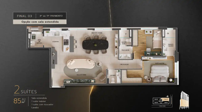 Imagem Apartamento com 3 Quartos à Venda, 85 m² em Santo Antônio - Belo Horizonte