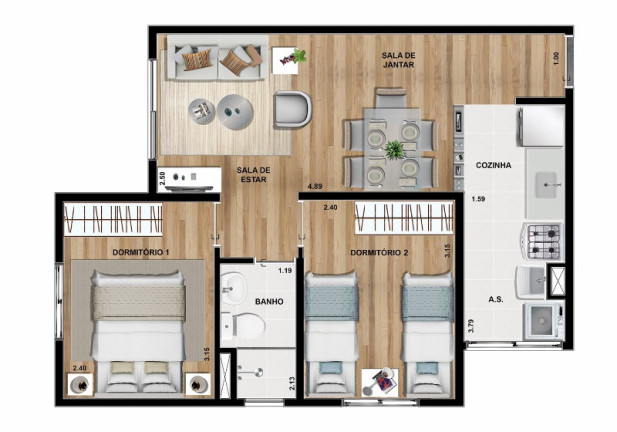 Imagem Apartamento com 2 Quartos à Venda, 44 m² em Brás - São Paulo Imagem Apartamento com 2 Quartos à Venda, 44 m² em Brás - São Paulo