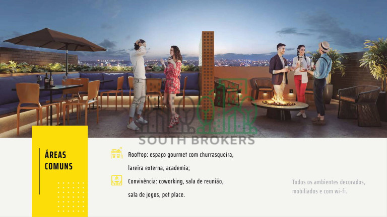 Imagem Apartamento com 1 Quarto à Venda, 30 m² em Mercês - Curitiba
