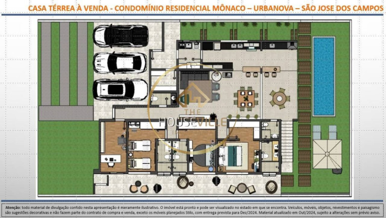 Imagem Casa de Condomínio com 3 Quartos à Venda, 263 m² em Condomínio Residencial Monaco - São José Dos Campos Imagem Casa de Condomínio com 3 Quartos à Venda, 263 m² em Condomínio Residencial Monaco - São José Dos Campos