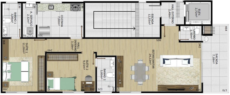 Imagem Casa com 3 Quartos à Venda, 60 m² em Jardim Atlântico - Florianópolis