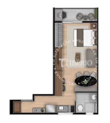 Imagem Apartamento com 1 Quarto à Venda, 36 m² em Alto Da Boa Vista - São Paulo