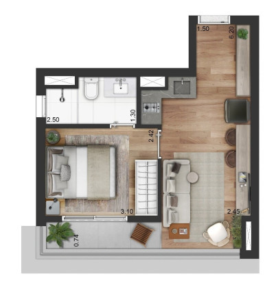 Imagem Apartamento com 1 Quarto à Venda, 25 m² em Vila Clementino - São Paulo Imagem Apartamento com 1 Quarto à Venda, 25 m² em Vila Clementino - São Paulo