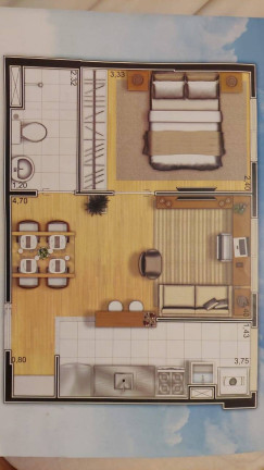 Imagem Apartamento com 1 Quarto à Venda, em Cambuci - São Paulo Imagem Apartamento com 1 Quarto à Venda, em Cambuci - São Paulo