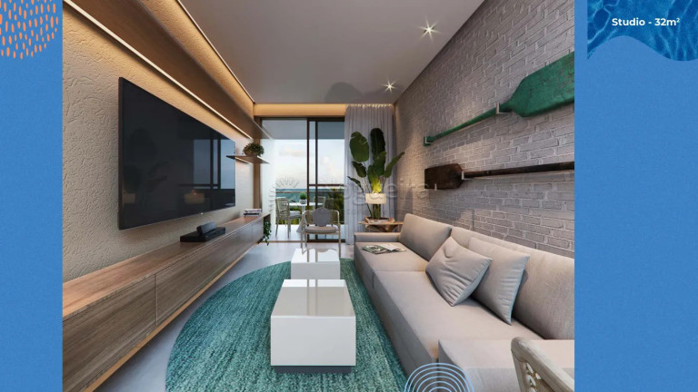 Imagem Flat com 1 Quarto à Venda, 32 m² em Tamandaré - Tamandaré