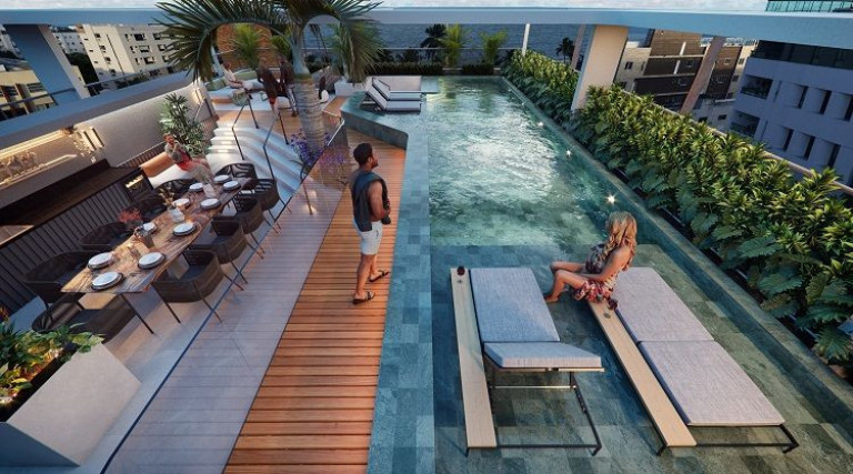 Imagem Apartamento com 1 Quarto à Venda, 44 m² em Tambaú - João Pessoa