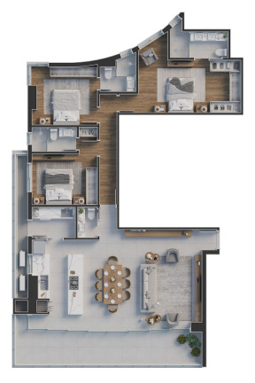 Imagem Apartamento com 3 Quartos à Venda, 139 m² em Centro - Joinville Imagem Apartamento com 3 Quartos à Venda, 139 m² em Centro - Joinville