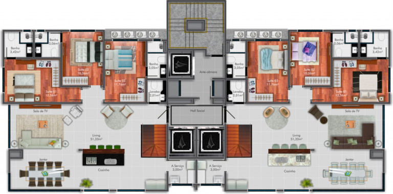 Imagem Imóvel com 3 Quartos à Venda, 127 m² em Itapema - Itapema