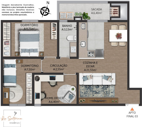 Imagem Apartamento com 3 Quartos à Venda, 64 m² em Desvio Rizzo - Caxias Do Sul Imagem Apartamento com 3 Quartos à Venda, 64 m² em Desvio Rizzo - Caxias Do Sul