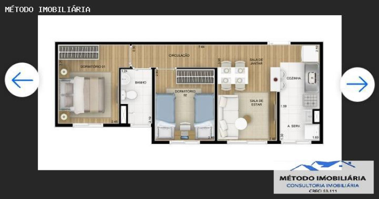 Imagem Apartamento com 2 Quartos à Venda, 42 m² em Parque São Vicente - Mauá