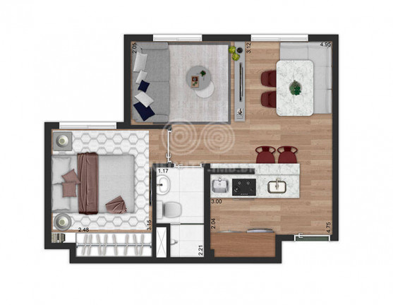 Imagem Apartamento com 2 Quartos à Venda, 35 m² em Cambuci - São Paulo