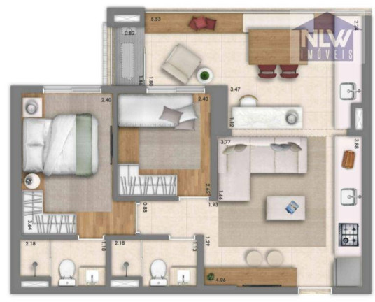 Imagem Apartamento com 2 Quartos à Venda, 61 m² em Vila Mariana - São Paulo