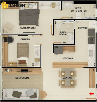 Imagem Apartamento com 2 Quartos à Venda, 66 m² em Manaíra - João Pessoa