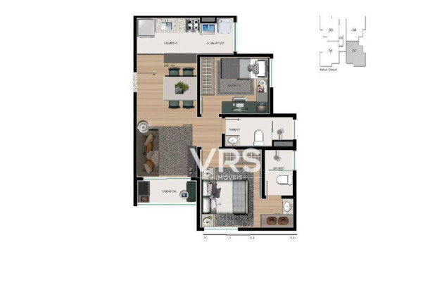 Imagem Apartamento com 2 Quartos à Venda, 54 m² em Posse - Teresópolis Imagem Apartamento com 2 Quartos à Venda, 54 m² em Posse - Teresópolis