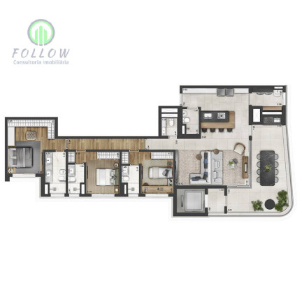 Imagem Apartamento com 3 Quartos à Venda, 175 m² em Green Valley Alphaville - Barueri Imagem Apartamento com 3 Quartos à Venda, 175 m² em Green Valley Alphaville - Barueri