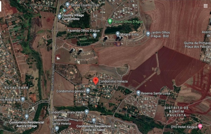 Terreno à Venda, 2.872 m² em Bonfim Paulista - Condominio Veneza - Ribeirão Preto