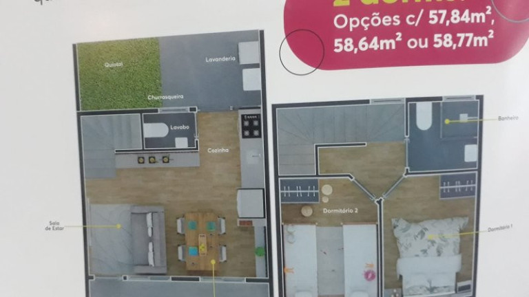 Imagem Sobrado com 2 Quartos à Venda, 59 m² em Eugênio De Mello - São José Dos Campos Imagem Sobrado com 2 Quartos à Venda, 59 m² em Eugênio De Mello - São José Dos Campos