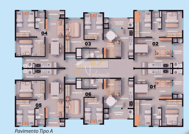 Imagem Apartamento com 2 Quartos à Venda, 50 m² em Vargem Grande - Pinhais Imagem Apartamento com 2 Quartos à Venda, 50 m² em Vargem Grande - Pinhais