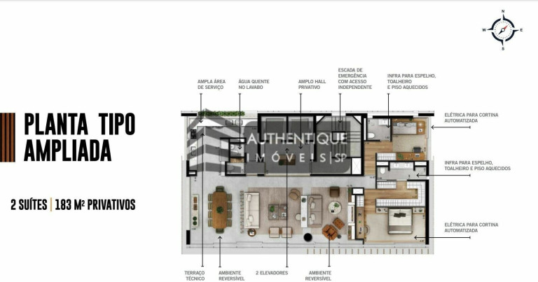 Apartamento com 3 Quartos à Venda, 229 m² em Vila Nova Conceição - São Paulo