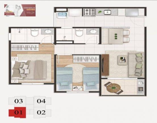 Imagem Apartamento com 2 Quartos à Venda, 50 m² em Jardim Munhoz - Guarulhos Imagem Apartamento com 2 Quartos à Venda, 50 m² em Jardim Munhoz - Guarulhos
