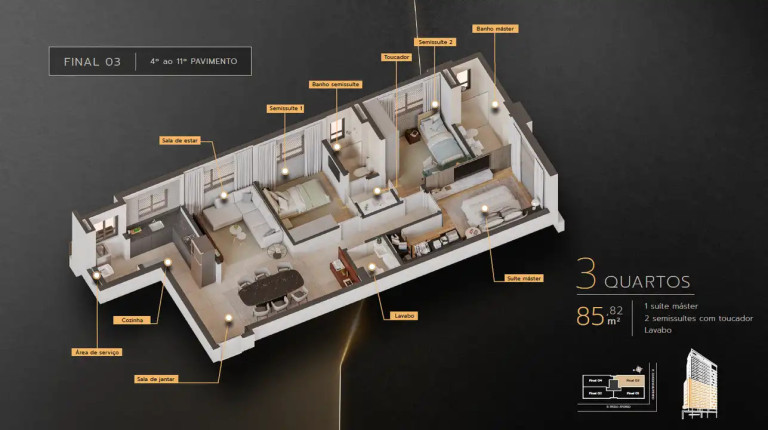 Imagem Apartamento com 3 Quartos à Venda, 85 m² em Santo Antônio - Belo Horizonte