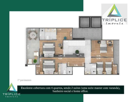 Imagem Cobertura com 4 Quartos à Venda, 260 m² em Santa Helena - Juiz De Fora