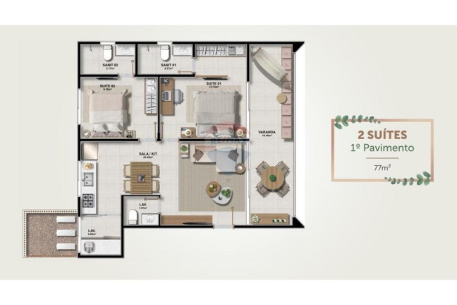 Imagem Apartamento com 2 Quartos à Venda, 70 m² em Guarajuba - Camaçari Imagem Apartamento com 2 Quartos à Venda, 70 m² em Guarajuba - Camaçari