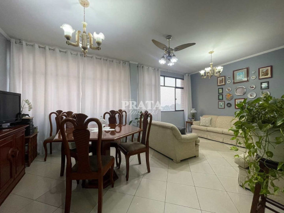Imagem Apartamento com 3 Quartos para Alugar, 140 m² em José Menino - Santos