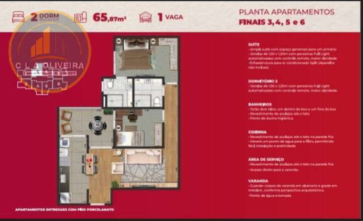 Imagem Apartamento com 2 Quartos à Venda, em Condomínio Residencial Colinas Do Paratehy - São José Dos Campos Imagem Apartamento com 2 Quartos à Venda, em Condomínio Residencial Colinas Do Paratehy - São José Dos Campos