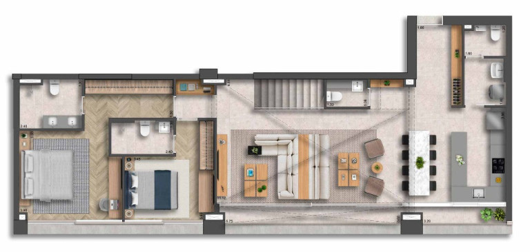 Imagem Imóvel com 2 Quartos à Venda, 209 m² em Itaim Bibi - São Paulo
