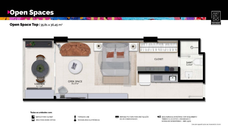 Imagem Apartamento com 1 Quarto à Venda, 30 m² em Armação - Salvador