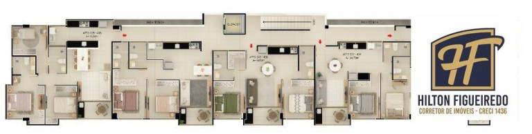 Imagem Apartamento com 2 Quartos à Venda, 52 m² em Areia Dourada - Cabedelo