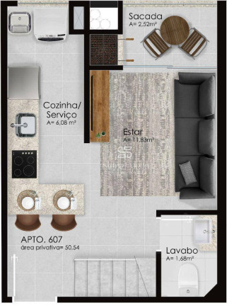 Imagem Imóvel com 1 Quarto à Venda, 50 m² em 2 Quadra Centro - Balneário Camboriú