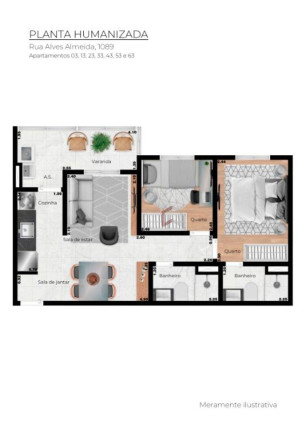 Imagem Apartamento com 2 Quartos à Venda, 50 m² em Chácara Belenzinho - São Paulo Imagem Apartamento com 2 Quartos à Venda, 50 m² em Chácara Belenzinho - São Paulo