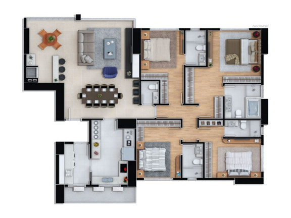 Imagem Apartamento com 4 Quartos à Venda, 165 m² em Centro - Balneário Camboriú Imagem Apartamento com 4 Quartos à Venda, 165 m² em Centro - Balneário Camboriú