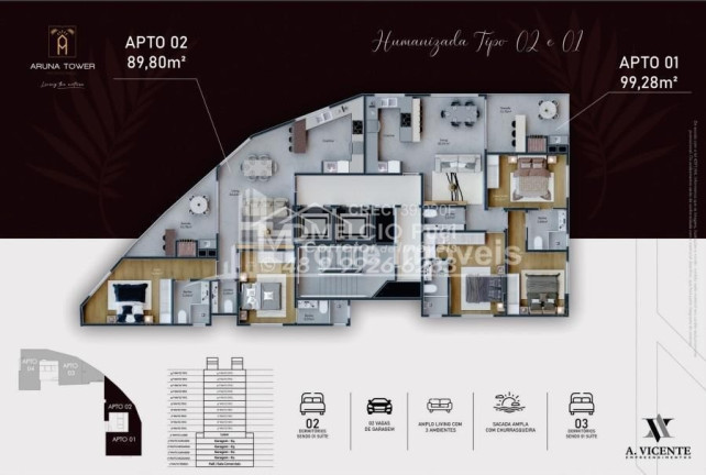 Imagem Imóvel com 2 Quartos à Venda, 89 m² em Meia Praia - Itapema Imagem Imóvel com 2 Quartos à Venda, 89 m² em Meia Praia - Itapema